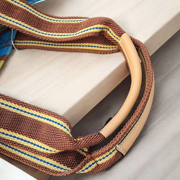 Tory Burch Ella Plaid Market Tote – NWT - Picture 11 of 14